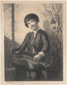 The Hurdy Guerdy Boy av William Morris Hunt