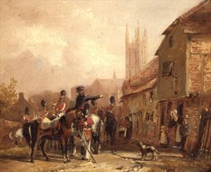 Billeterende tropper av William Mulready