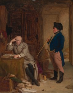 Mr. Peregrine Touchwood bryter inn på pastor Josiah Cargill av William Mulready