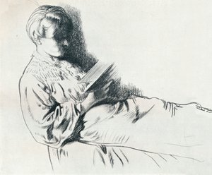 Tegning i sanguine, 1900-tallet 1932