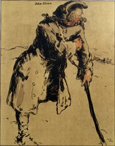 John Silver, illustrasjon fra 