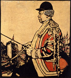 Dronning Victorias kusk (tresnitt) av William Nicholson