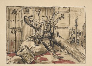 Soldat blokkerer døren til krigføring The End of War (original tittel) Great War: Britain