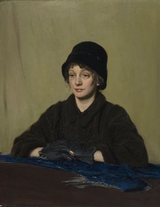 Jenta med en fillete hanske av William Nicholson