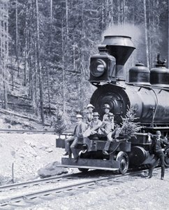 Canadian Railway Pioneers, rundt 1890 - foto av Nottman av William Notman
