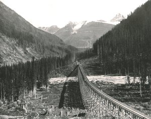 The Rockies: Loop som viser fire spor, 1895.