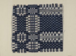Blue and White Homespun, ca. 1937.