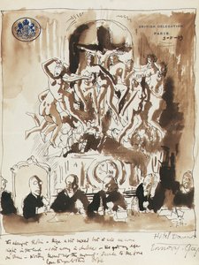 På fredskonferansen i Paris av William Orpen