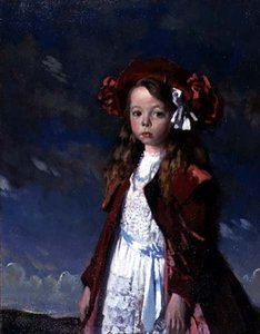 Portrett av frøken Harmsworth, utst.1933 av William Orpen