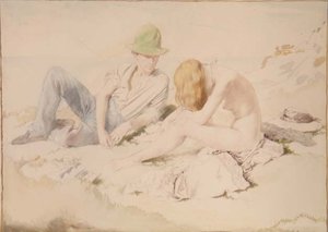 Tegneren og hans modell av William Orpen