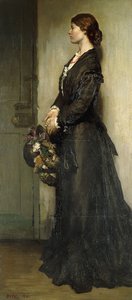The Lady in Black, 1901 av William Orpen