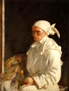 Maleren: Selvportrett med briller, 1907 av William Orpen