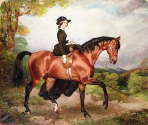 Portrett av fru Thomas Conolly fra Castletown Co.Kildare (olje på lerret) av William Osbourne
