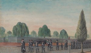 Begravelsesprosesjon for voksne, 1870-tallet. av William P. Chappel