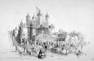 Lord Mayor Thomas Johnson og hans følge på vei fra Tower of London, 1840 av William Parrott
