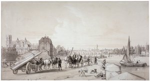 Millbank, Westminster, London, 1841 av William Parrott