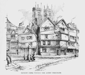 Broken Cross Within The Abbey Precincts, c1897