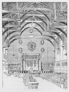 The Westminster Schoolroom, tidligere The Abbots Dormitory, c1897