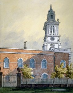 Church of St Botolph uten Bishopsgate, City of London, c1815 av William Pearson