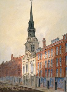 Church of St Martin i Ludgate og Ludgate Hill, City of London, 1815