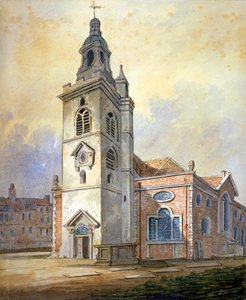 Church of St Mary, Whitechapel, London, c1815