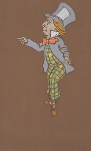 Mad Hatter-kostymedesign for Alice-in-Wonderland, 1915.