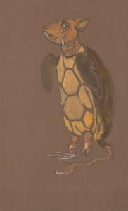 Mock Turtle-kostymedesign for Alice-in-Wonderland, 1915.