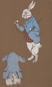 White Rabbit kostymedesign for Alice-in-Wonderland, 1915, 1915.