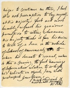 Brev fra William Pitt til hertugen av Newcastle, Hayes, 23. oktober 1759.
