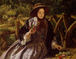 Hageblomster lager en posy, 1855-1856. av William Powell Frith