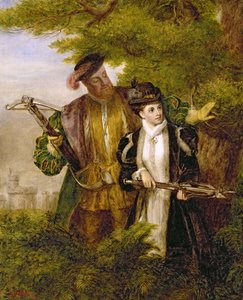 Kong Henry og Anne Boleyn hjort skyter i Windsor Forest, 1903 av William Powell Frith