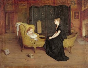 Hennes idol, ca. 1868-70 (olje på lerret) av William Quiller Orchardson