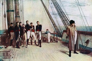 Napoleon om bord på Bellerophon, 1815, 1880.