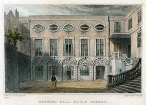 Brewers Hall, Addle Street, City of London, 1831. av William Radclyffe