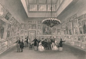 Utstilling av Royal Academy. - Privat utsikt, c1844.