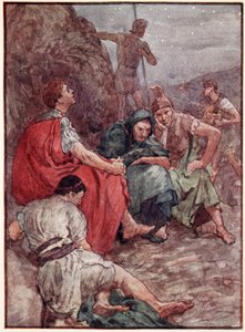 Brutus og hans følgesvenner etter slaget ved Philippi, illustrasjon fra 