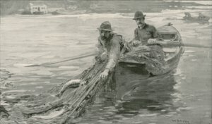 Netting laks på Fraser River, British Columbia av William Rainey