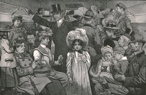 Kommer for å se kroningsprosesjonen, 1902. av William Ralston