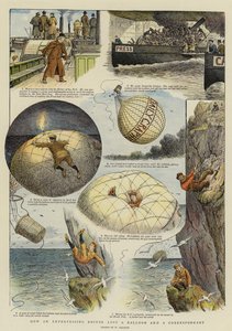 Hvordan en driftig redaktør mistet en ballong og en korrespondent (chromolitho) av William Ralston