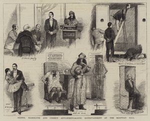 Mrs Maskelyne og Cookes anti-spiritualistiske underholdning i den egyptiske hallen