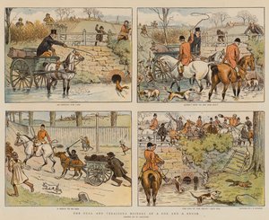 Den fullstendige og sanne historien om en rev og en børste (chromolitho)