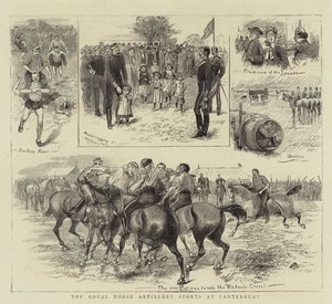 Royal Horse Artillery Sports på Canterbury av William Ralston