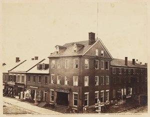 Marshall House, Alexandria, Virginia, august 1862 (albumintrykk montert på vevd papir) av William Redish Pywell