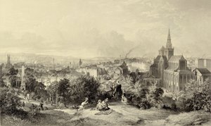 Glasgow fra Necropolis av William Richardson