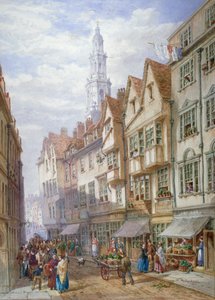 Gamle hus i Wych Street, Westminster, London, 1873
