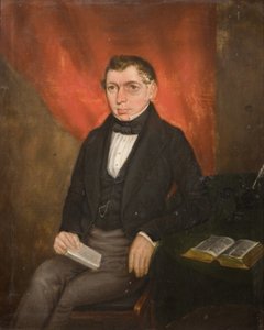 Portrett av en sittende mann av William Robert Hill