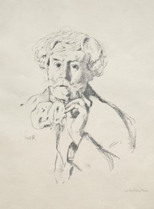 Edmund de Goncourt, 1897. av William Rothenstein