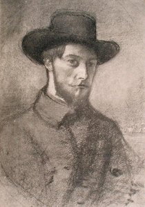Portrett av Augustus John (1879-1961) (litho) av William Rothenstein