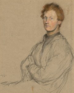Portrett av Charles Haselwood Shannon (1863-1937) av William Rothenstein