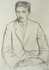 Portrett av E.M. Forster (1879-1970) av William Rothenstein